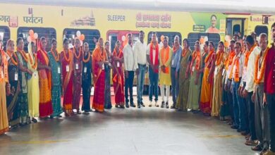 रायपुर : 850 श्रद्धालुओं का दल रामलला एवं काशी विश्वनाथ के दर्शन हेतु अयोध्या एवं काशी रवाना