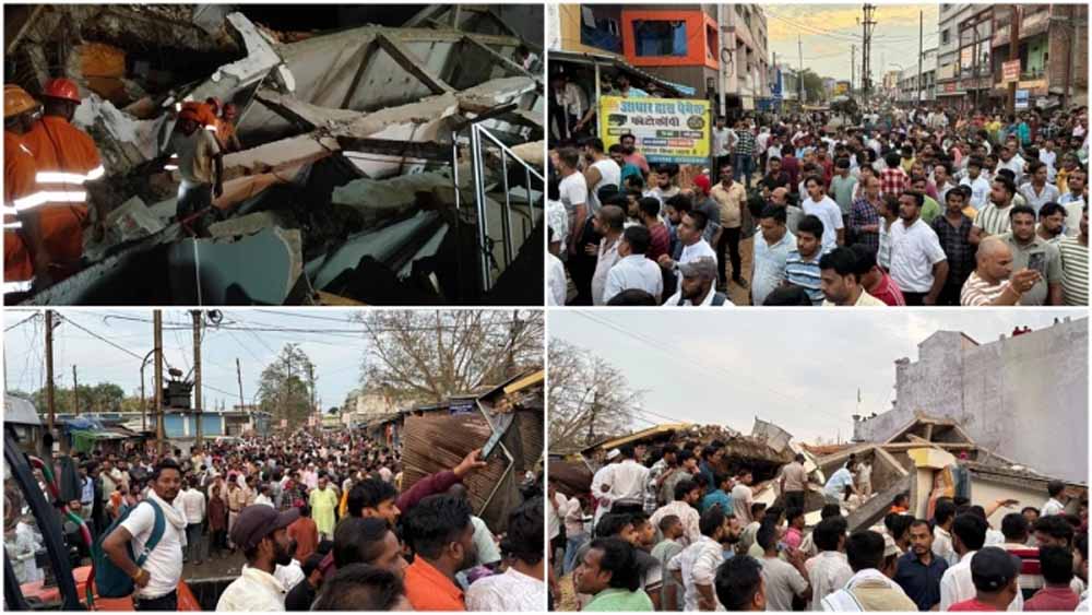 अनूपपुर में भवन गिरने से दो की मौत, कई मलबे में दबे; दो घायल अस्पताल में भर्ती