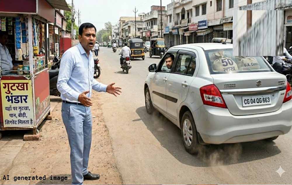 गुटखा लाने का बहाना बना ड्राइवर, अकाउंटेंट से 50 लाख लेकर हुआ फरार.