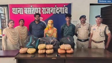 राजनांदगांव में बड़ा खुलासा: पुलिस को देख घबराए तस्कर, 9 किलो से ज्यादा गांजा बरामद