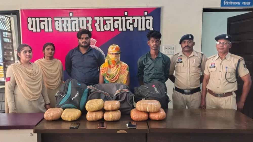 राजनांदगांव में बड़ा खुलासा: पुलिस को देख घबराए तस्कर, 9 किलो से ज्यादा गांजा बरामद