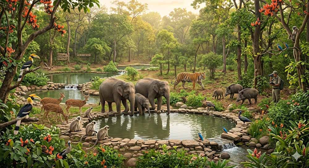 वन्य जीवों के लिए जीवनदायिनी पहल-जंगलों में जल स्त्रोतों का विस्तार