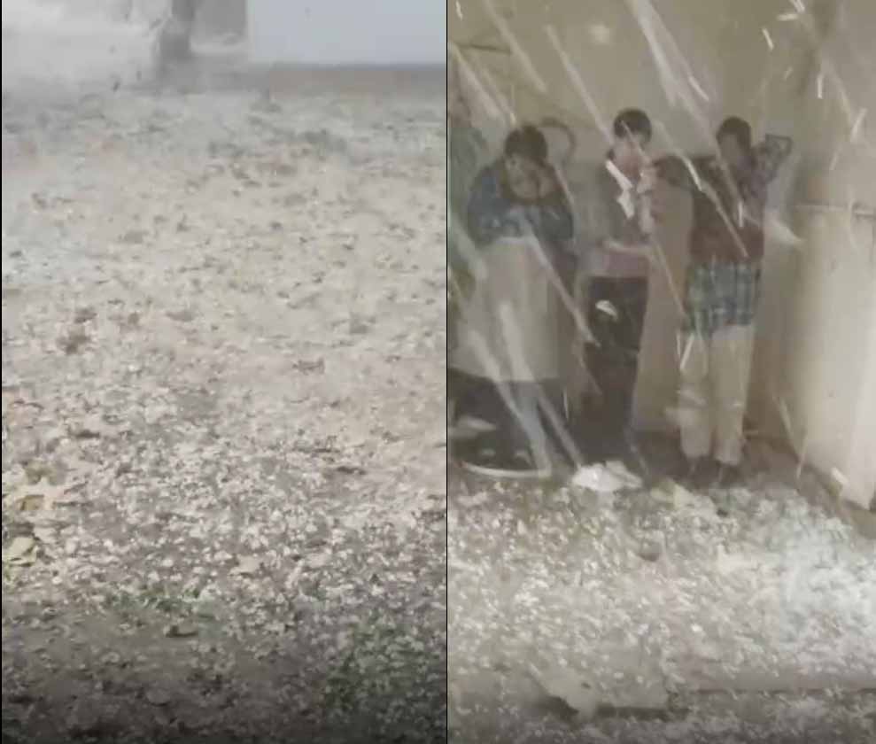 ग्वालियर में मौसम का यू-टर्न: धूप के बाद ओलों की मार, ‘बर्फबारी’ जैसे नजारे से सहमा शहर
