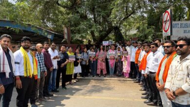 महिलाओं के अधिकारों को लेकर गरमाई सियासत: बिलासपुर में कांग्रेस के खिलाफ जोरदार प्रदर्शन