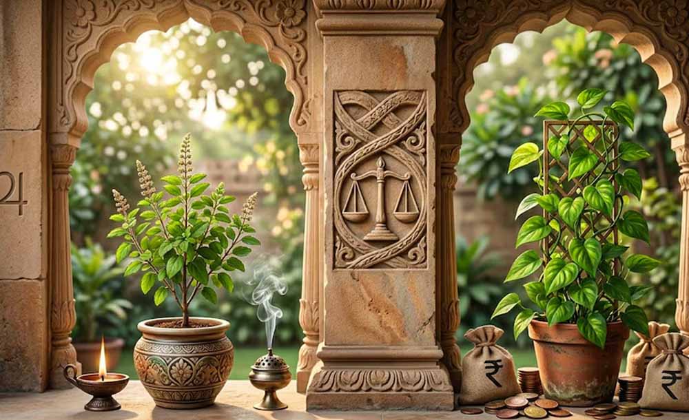 घर में तुलसी और मनी प्लांट साथ रखना कितना सही? जानें वास्तु के नियम और सही दिशा घर में तुलसी और मनी प्लांट साथ रखना कितना सही? जानें वास्तु के नियम और सही दिशा