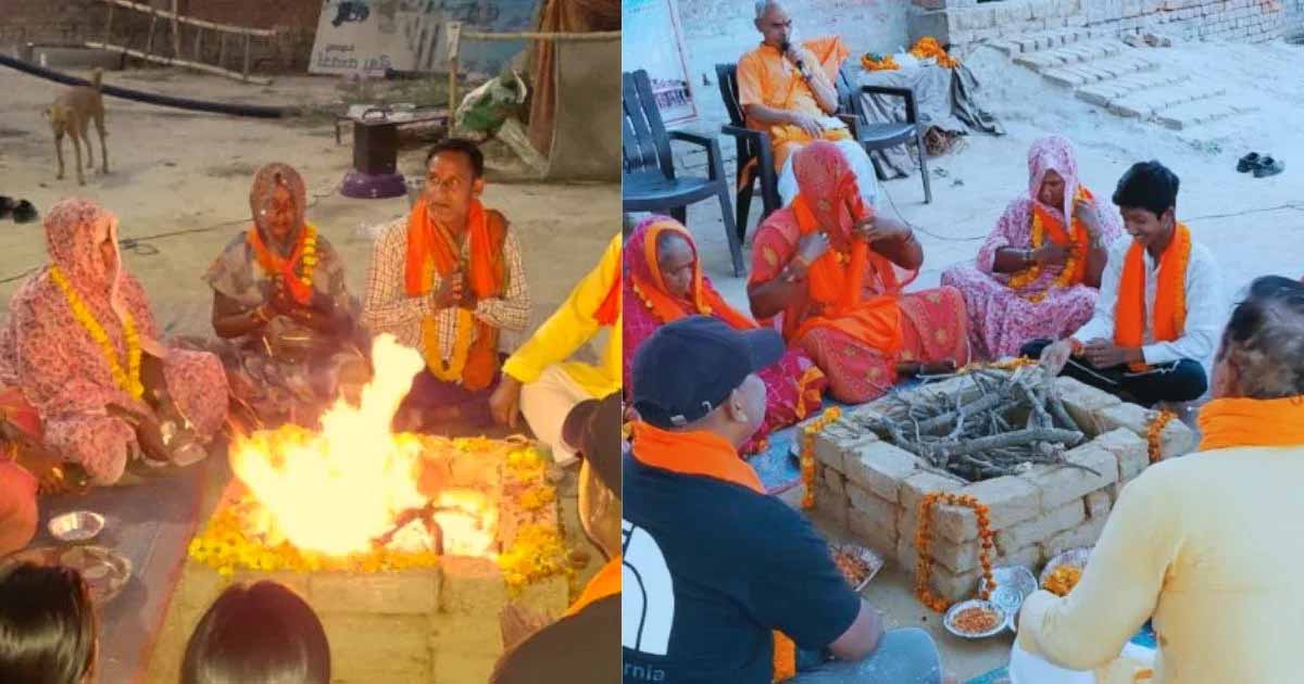 वाराणसी में 3 मुस्लिम परिवारों के 11 सदस्यों की ‘घर वापसी’, वैदिक रीति से अपनाया सनातन धर्म