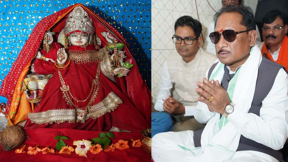सुशासन तिहार के दौरान कोसला धाम पहुंचे Vishnu Deo Sai, माता कौशल्या मंदिर में की पूजा-अर्चना