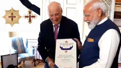 PM मोदी को मिला 32वां ग्लोबल सम्मान, नॉर्वे ने दिया ‘ग्रैंड क्रॉस ऑफ द रॉयल ऑर्डर ऑफ मेरिट’ PM मोदी को मिला 32वां ग्लोबल सम्मान, नॉर्वे ने दिया ‘ग्रैंड क्रॉस ऑफ द रॉयल ऑर्डर ऑफ मेरिट’