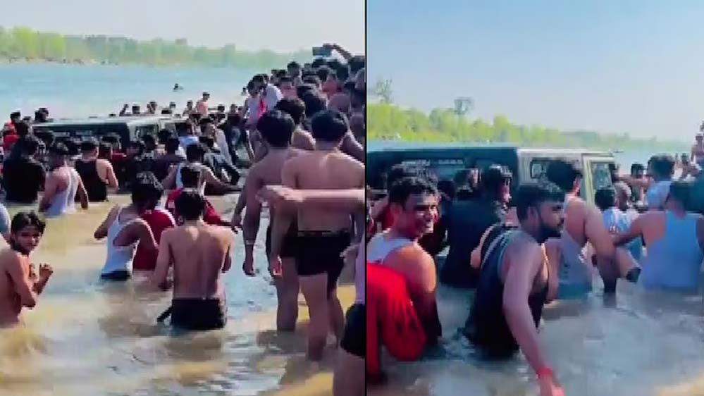रील बनाने का जुनून पड़ा भारी, लड़कों ने नदी में उतारी थार; VIDEO वायरल होते ही हड़कंप रील बनाने का जुनून पड़ा भारी, लड़कों ने नदी में उतारी थार; VIDEO वायरल होते ही हड़कंप