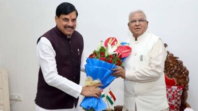 राज्यपाल पटेल से मुख्यमंत्री डॉ. यादव ने की सौजन्य भेंट