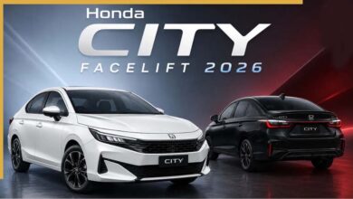 नई Honda City Facelift 2026 भारत में लॉन्च, दमदार फीचर्स और हाइब्रिड ऑप्शन से बढ़ी हलचल नई Honda City Facelift 2026 भारत में लॉन्च, दमदार फीचर्स और हाइब्रिड ऑप्शन से बढ़ी हलचल
