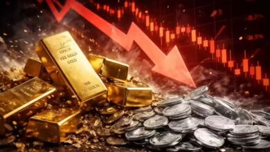 Gold-Silver Price Crash: अचानक धड़ाम हुए चांदी के दाम, सोना भी हुआ सस्ता… जानिए आज का नया रेट Gold-Silver Price Crash: अचानक धड़ाम हुए चांदी के दाम, सोना भी हुआ सस्ता… जानिए आज का नया रेट