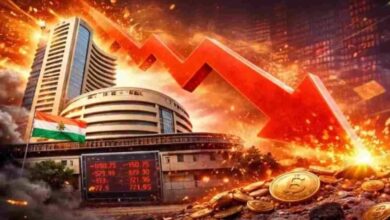 शेयर बाजार में हाहाकार! सेंसेक्स 1100 अंक लुढ़का, निवेशकों में मची दहशत