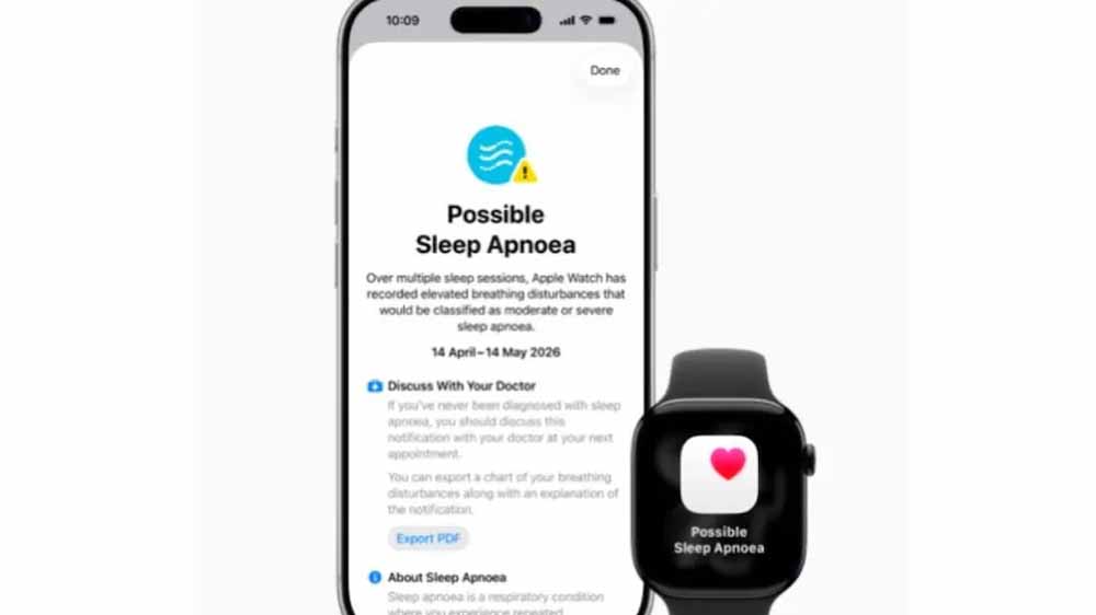 ऐपल ने लॉन्च किया स्लीप एपनिया नोटिफिकेशन फीचर: अब Apple Watch से मिलेगी नींद की बीमारी की जानकारी