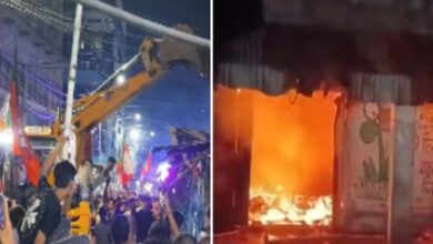 बंगाल में तनाव: भीड़ ने तोड़ी लेनिन की मूर्ति, कांग्रेस ने TMC दफ्तर पर किया कब्जा