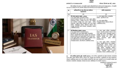 MP में सीनियर IAS अधिकारियों के ट्रांसफर: ACS होम को मिला सामान्य प्रशासन, कुछ को जनसंपर्क का अतिरिक्त प्रभार