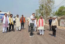 उप मुख्यमंत्री अरुण साव ने निर्माणाधीन सड़क का किया निरीक्षण
