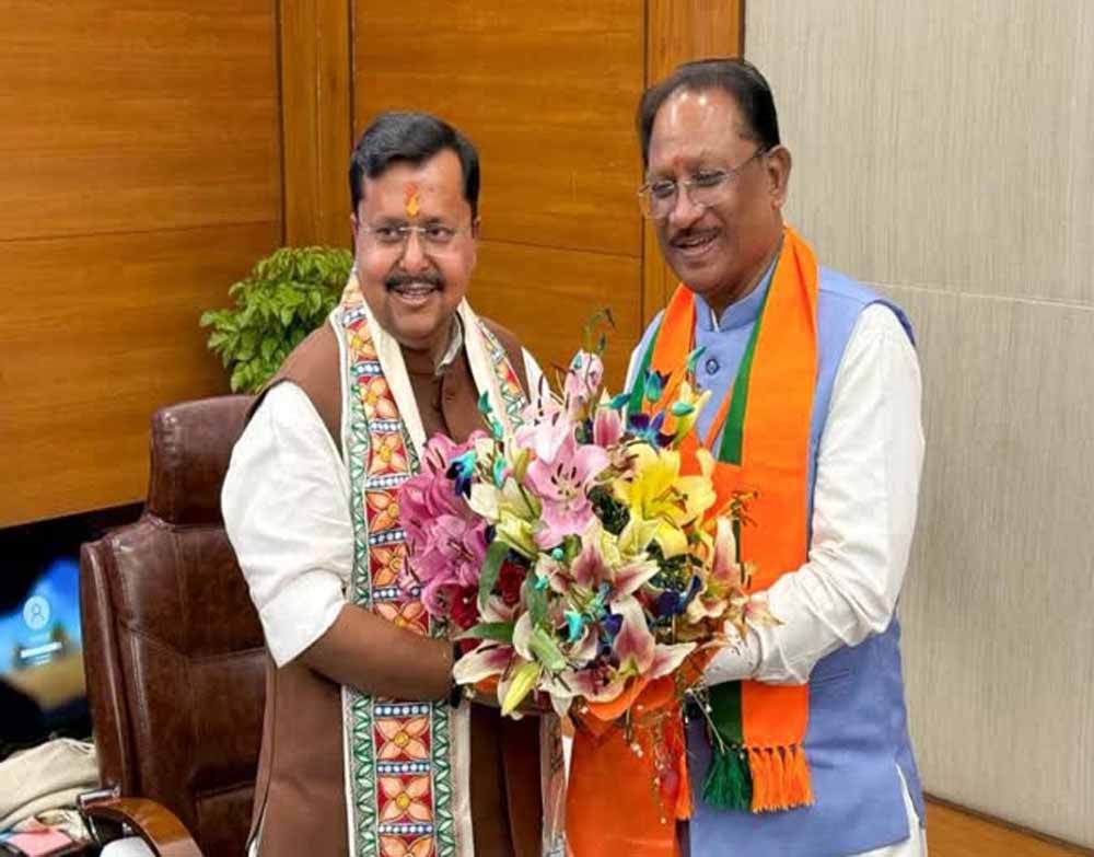 BJP अध्यक्ष नितिन नवीन से मिले CM साय, छत्तीसगढ़ विकास को लेकर हुई अहम चर्चा BJP अध्यक्ष नितिन नवीन से मिले CM साय, छत्तीसगढ़ विकास को लेकर हुई अहम चर्चा