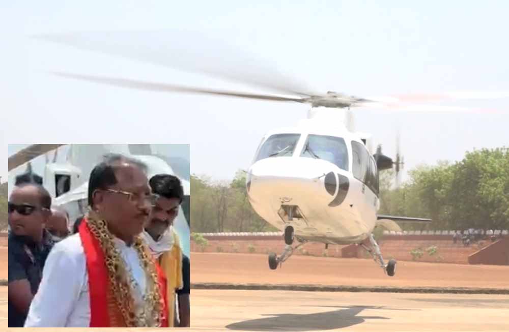 कवर्धा में CM साय का सरप्राइज दौरा: हेलिकॉप्टर से उतरे, पेड़ के नीचे चौपाल लगाकर सुनी समस्याएं