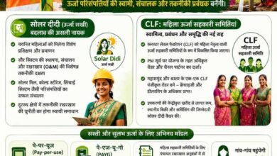 ऊर्जा आत्मनिर्भरता की ओर छत्तीसगढ़ का ऐतिहासिक कदम महिलाओं के नेतृत्व में संचालित होगी ‘द्वीप्ति योजना’