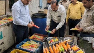 इंदौर में खाद्य विभाग की बड़ी कार्रवाई, बोरिंग के पानी से बनी आइस कैंडी जब्त
