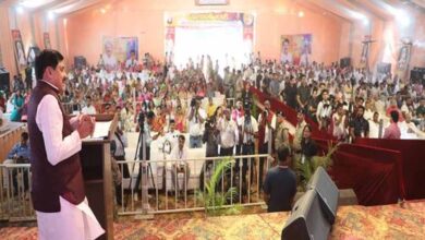 मुख्यमंत्री डॉ. यादव जैन मुनि आचार्य  के पावन सान्निध्य में आयोजित भव्य प्रतिष्ठा महोत्सव में हुए सम्मिलित