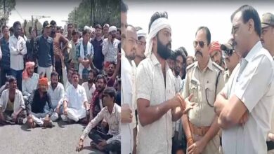 खरीदी केंद्र पर ताला देख फूटा किसानों का गुस्सा, NH-146 पर 3 किमी लंबा जाम