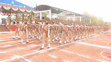 पुलिस प्रशिक्षण शाला भौंरी में चतुर्थ नव आरक्षक बैच का दीक्षांत परेड समारोह संपन्न