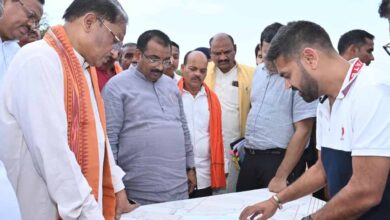 निर्माणाधीन नालंदा परिसर का मुख्यमंत्री  साय ने किया निरीक्षण: गुणवत्तापूर्ण एवं समय-सीमा में कार्य पूर्ण करने के दिए निर्देश