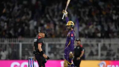 KKR का रन तूफान, GT के सामने 248 रनों का विशाल लक्ष्य; फिन एलेन, रघुवंशी और ग्रीन की फिफ्टी