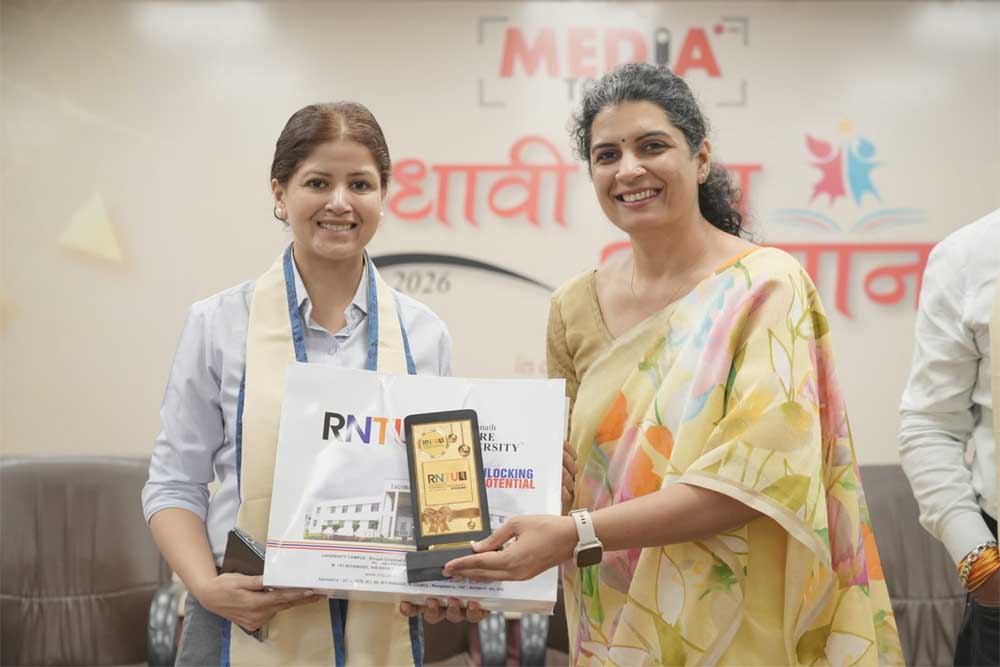 रबीन्द्रनाथ टैगोर विश्वविद्यालय में “मेधावी छात्र सम्मान समारोह 2026” का सफल आयोजन, 500 से अधिक मेधावी विद्यार्थियों का हुआ सम्मान रबीन्द्रनाथ टैगोर विश्वविद्यालय में “मेधावी छात्र सम्मान समारोह 2026” का सफल आयोजन, 500 से अधिक मेधावी विद्यार्थियों का हुआ सम्मान