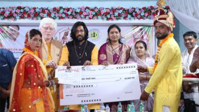 मुख्यमंत्री  विष्णुदेव साय के मार्गदर्शन में जिले के तीन स्थलों पर सामूहिक विवाह संपन्न