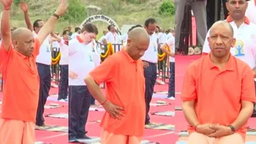 योग दिवस पर योगमय हुआ उत्तर प्रदेश, झांसी में सीएम योगी ने किया योगाभ्यास योग दिवस पर योगमय हुआ उत्तर प्रदेश, झांसी में सीएम योगी ने किया योगाभ्यास
