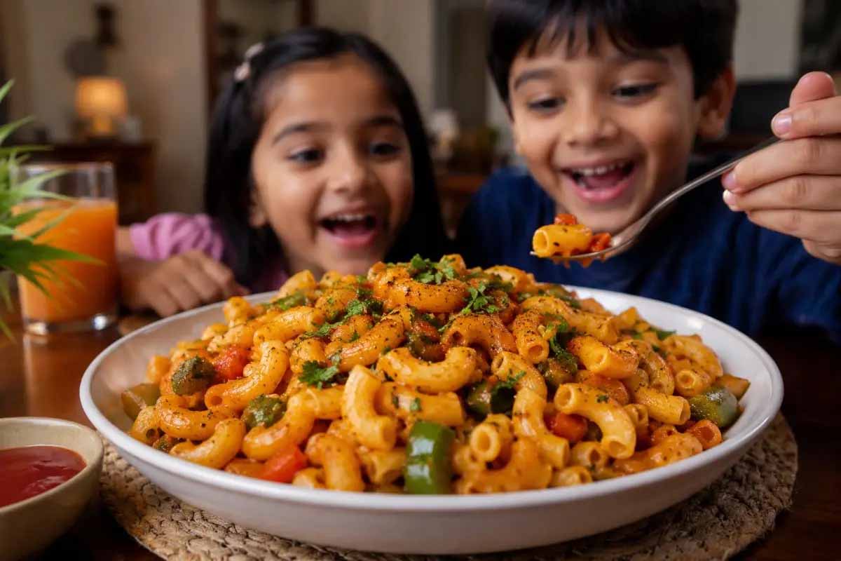 15 मिनट में बनाएं टेस्टी मसाला मैकरोनी, बच्चों के लिए परफेक्ट शाम का स्नैक रेसिपी 15 मिनट में बनाएं टेस्टी मसाला मैकरोनी, बच्चों के लिए परफेक्ट शाम का स्नैक रेसिपी