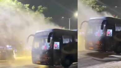 IPL फाइनल हारने के बाद गुजरात टाइटन्स के साथ बड़ा हादसा, बीच सड़क धू-धू कर जली टीम बस IPL फाइनल हारने के बाद गुजरात टाइटन्स के साथ बड़ा हादसा, बीच सड़क धू-धू कर जली टीम बस