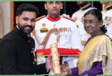 टीम इंडिया के कप्तान रोहित शर्मा को पद्मश्री, राष्ट्रपति भवन में हुआ सम्मान