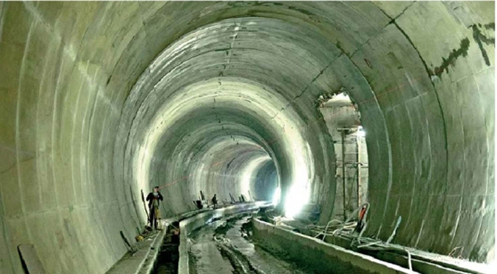धार की टीही टनल का काम अधूरा, 60 मीटर खुदाई बाकी; 12 मीटर में बिछाया गया ट्रैक