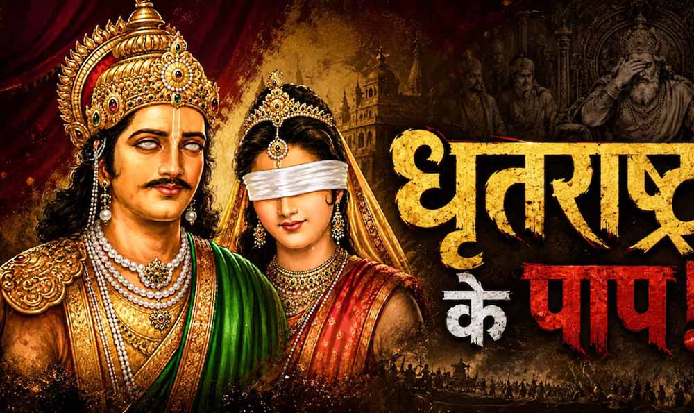 धृतराष्ट्र के 7 पाप, जिन्होंने महाभारत में तय किया कुरुक्षेत्र युद्ध का रास्ता धृतराष्ट्र के 7 पाप, जिन्होंने महाभारत में तय किया कुरुक्षेत्र युद्ध का रास्ता