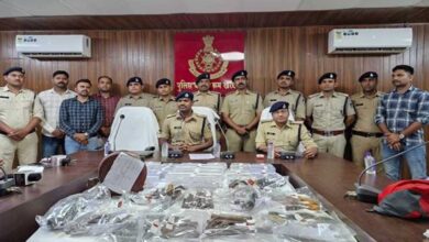 मध्‍यप्रदेश पुलिस की अवैध हथियारों के विरुद्ध बड़ी कार्रवाई