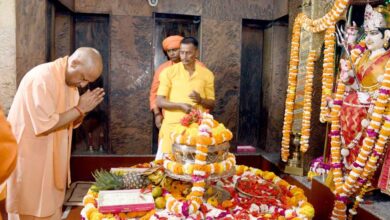 मुख्यमंत्री ने किए मां पाटेश्वरी के दर्शन