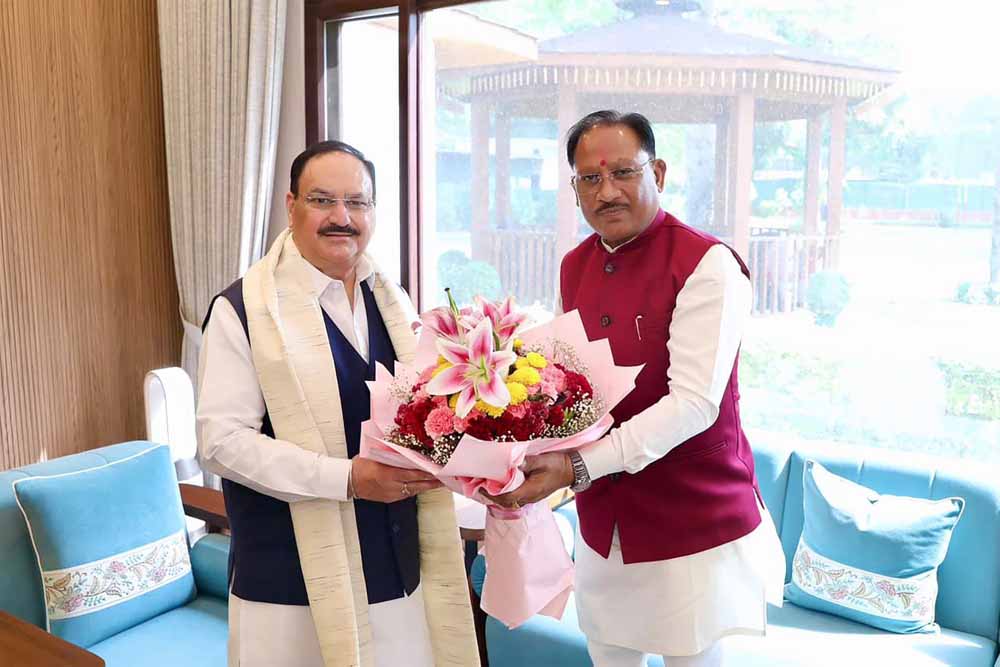 CM साय ने जेपी नड्डा से की मुलाकात, स्वास्थ्य सेवाओं और खाद-बीज उपलब्धता पर हुई अहम चर्चा