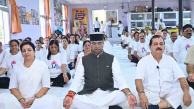 बड़ा तालाब से टीटी नगर स्टेडियम तक गूंजा योग का संदेश