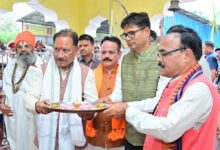 मुख्यमंत्री  साय ने भिखमपुरा के पंचमुखी सिद्ध हनुमान मंदिर में की पूजा-अर्चना