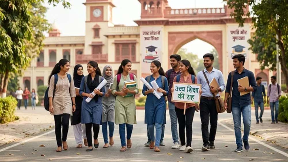 उच्च शिक्षा में यूपी की बड़ी छलांग, GER बढ़कर 26 पहुंचा, देश में सबसे ज्यादा नामांकन उच्च शिक्षा में यूपी की बड़ी छलांग, GER बढ़कर 26 पहुंचा, देश में सबसे ज्यादा नामांकन