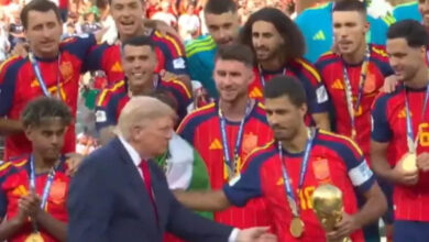 FIFA World Cup Final: स्पेन बना चैंपियन, ट्रंप जश्न के बीच पहुंचे तो FIFA चीफ ने किया किनारे FIFA World Cup Final: स्पेन बना चैंपियन, ट्रंप जश्न के बीच पहुंचे तो FIFA चीफ ने किया किनारे