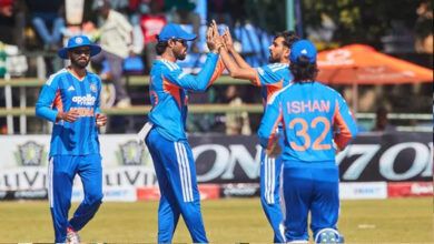 IND vs ZIM: भारत की 7 विकेट से धमाकेदार जीत, वैभव सूर्यवंशी के तूफानी अर्धशतक से सीरीज में 1-0 की बढ़त IND vs ZIM: भारत की 7 विकेट से धमाकेदार जीत, वैभव सूर्यवंशी के तूफानी अर्धशतक से सीरीज में 1-0 की बढ़त