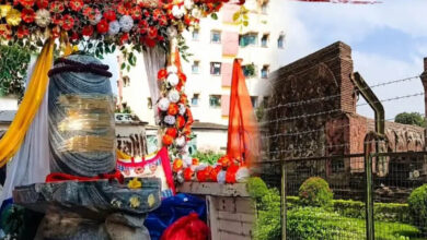 मालदा के अदीना में आदिनाथ शिवलिंग स्थापना का ऐलान! हिंदू संगठनों की तैयारी, प्रशासन हाई अलर्ट पर मालदा के अदीना में आदिनाथ शिवलिंग स्थापना का ऐलान! हिंदू संगठनों की तैयारी, प्रशासन हाई अलर्ट पर