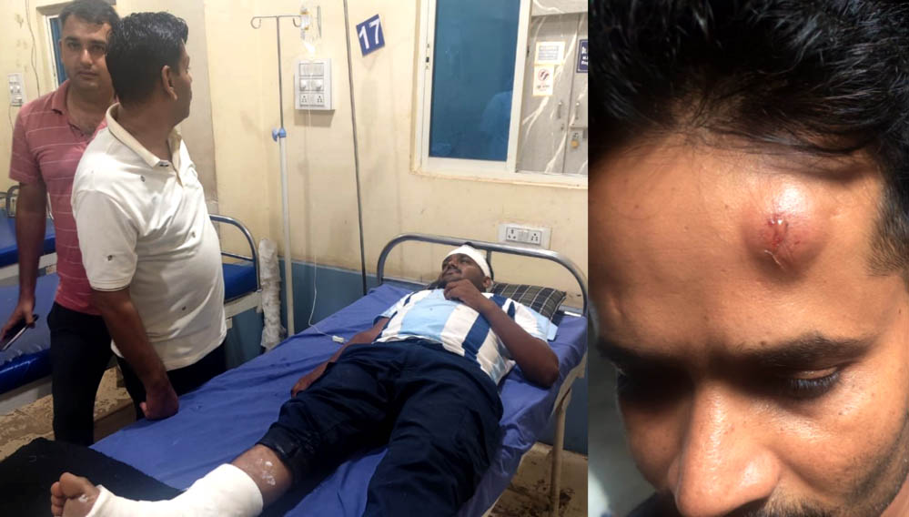 राजगढ़ में पुलिस टीम पर पथराव, यूपी-एमपी पुलिस पर हमला; 3 जवान घायल, 6 आरोपी गिरफ्तार