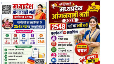 MP Anganwadi Recruitment 2026: 2,548 कार्यकर्ता और सहायिकाओं की भर्ती, 13 जुलाई तक करें आवेदन