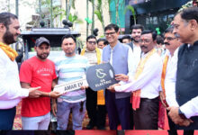 रायपुर : वित्त मंत्री ओपी चौधरी ने किया जीके इलेक्ट्रिक शोरूम का शुभारंभ